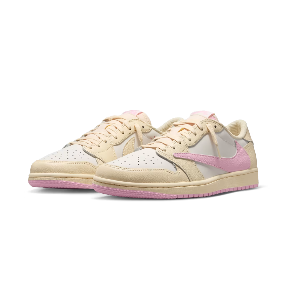 Air Jordan 1 Low x Travis Scott Muslin and Shy Pink