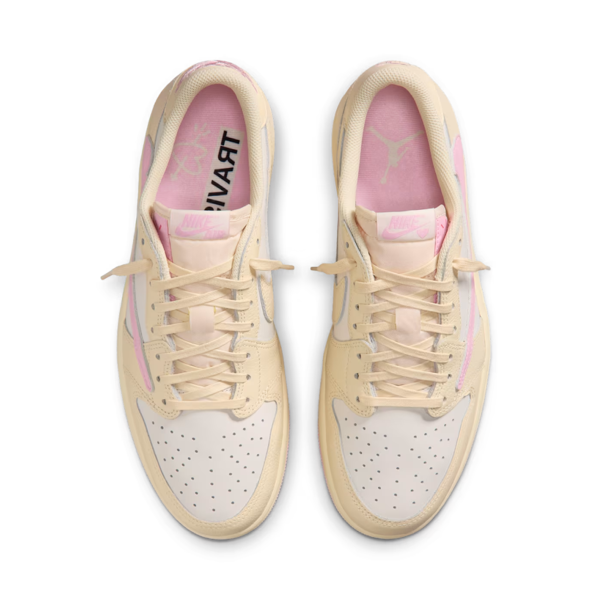 Air Jordan 1 Low x Travis Scott Muslin and Shy Pink