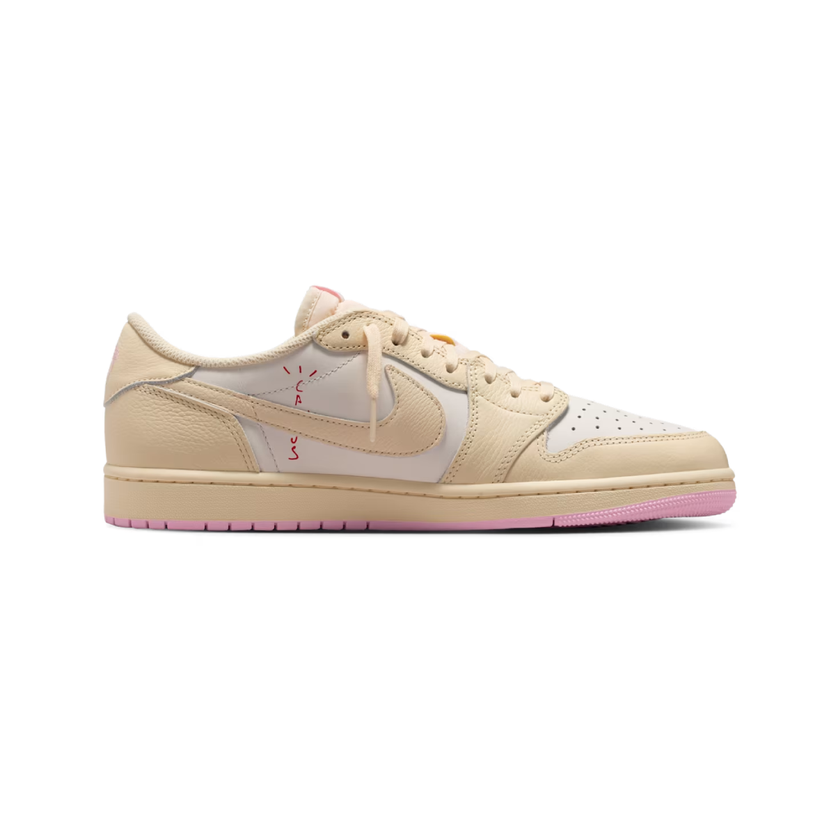 Air Jordan 1 Low x Travis Scott Muslin and Shy Pink