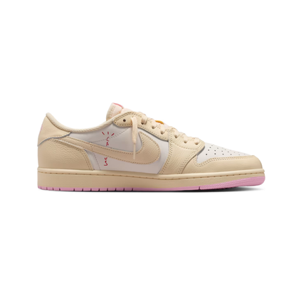 Air Jordan 1 Low x Travis Scott Muslin and Shy Pink